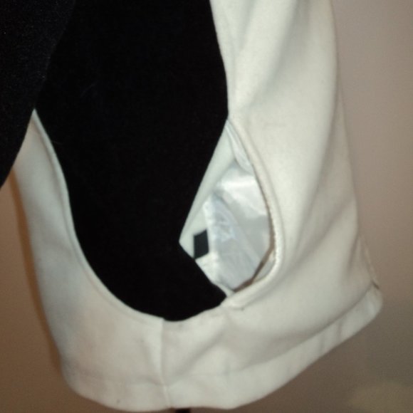 Pacific Trail Women's Small Jacket Coat Winter Reversible Fleece Black White - Picture 9 of 9